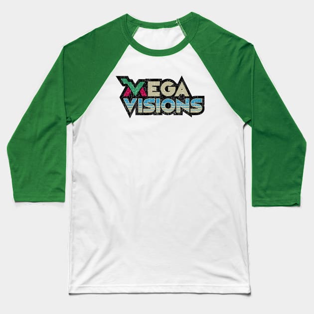 Mega Visions Magazine vintage logo Baseball T-Shirt by megavisions